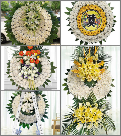 山东青岛平度市店子镇东前庄村花圈速递